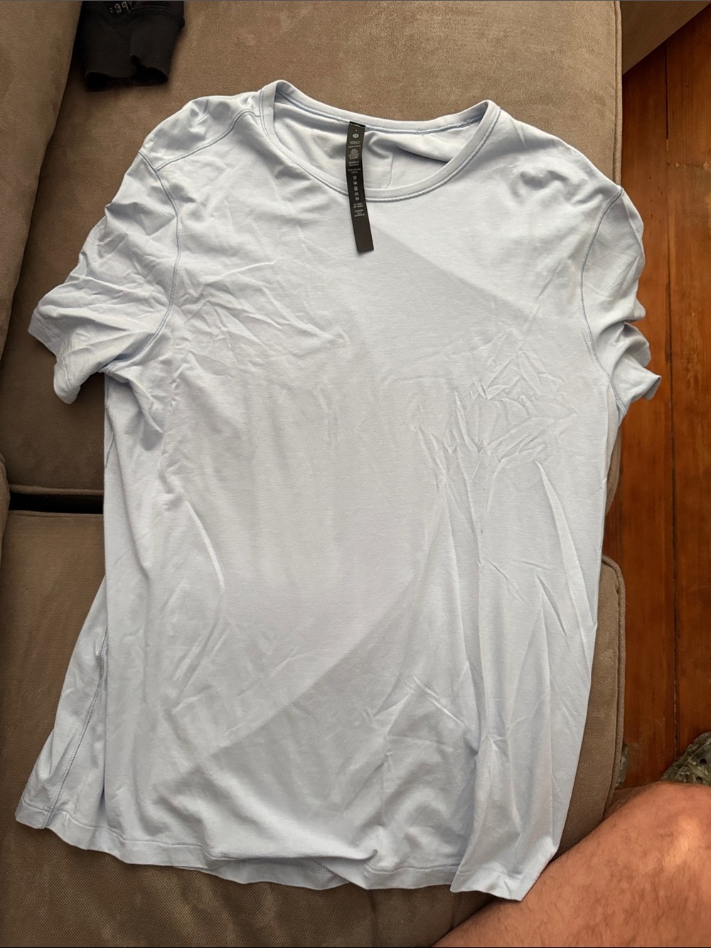 lululemon athletica Men's Crew Tee in Pale Blue